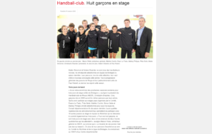 Stages Ligue et Comité. Ils sont 8 Rhysseaux séléctionnés !!! Et la presse en parle !