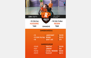 Matchs du we