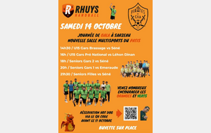 Gala du 14 octobre salle Pâtis à SARZEAU