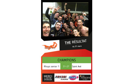 ILS SONT CHAMPIONS !!!!