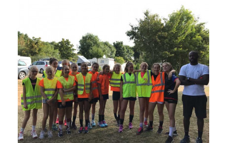Les filles en stage à Lann Hoëdic