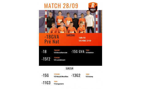 Matchs du WE
