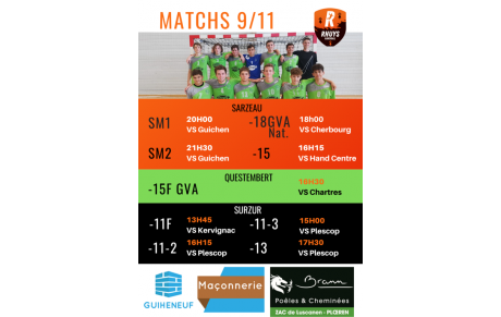 Matchs du WE