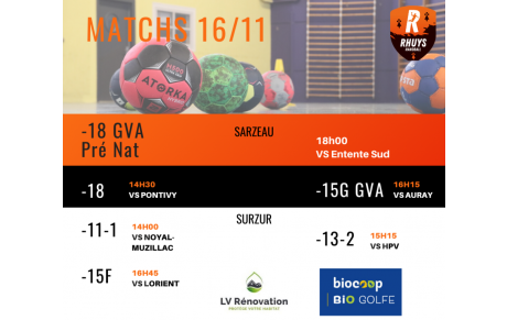 Matchs du WE