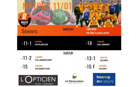 Matchs du WE