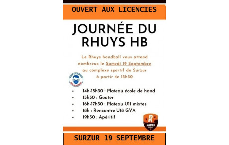 Journée du Rhuys HB le 19 septembre